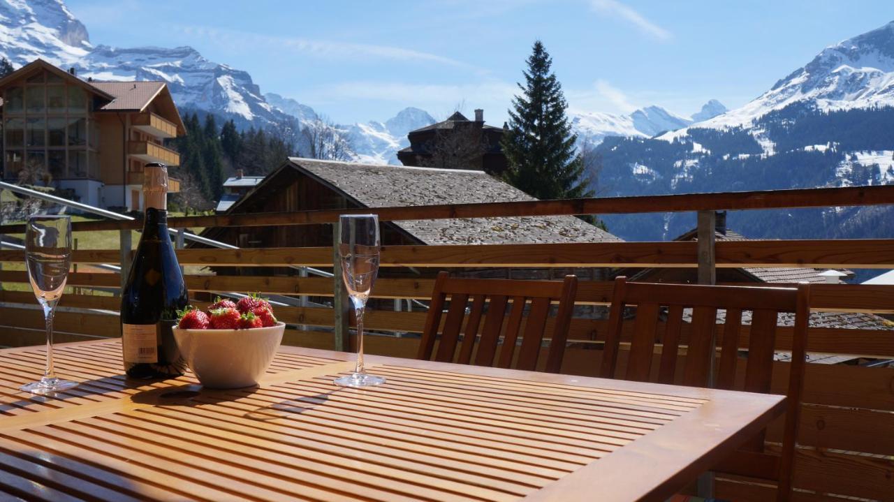 Apartament Chalet Am Acher 3 Wengen Zewnętrze zdjęcie