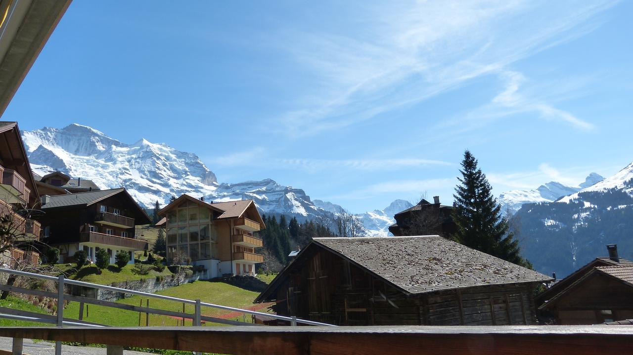 Apartament Chalet Am Acher 3 Wengen Zewnętrze zdjęcie